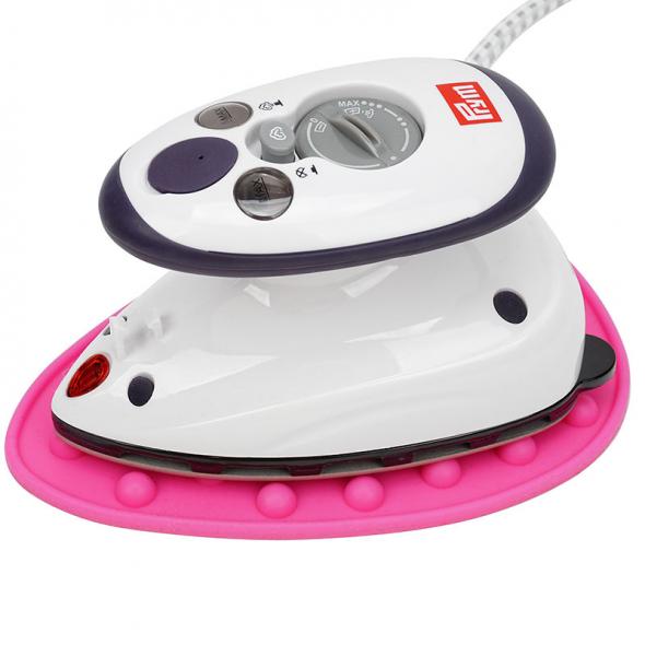 SET Prym Mini-Bügeleisen mit Semplix Silikonablage (pink)