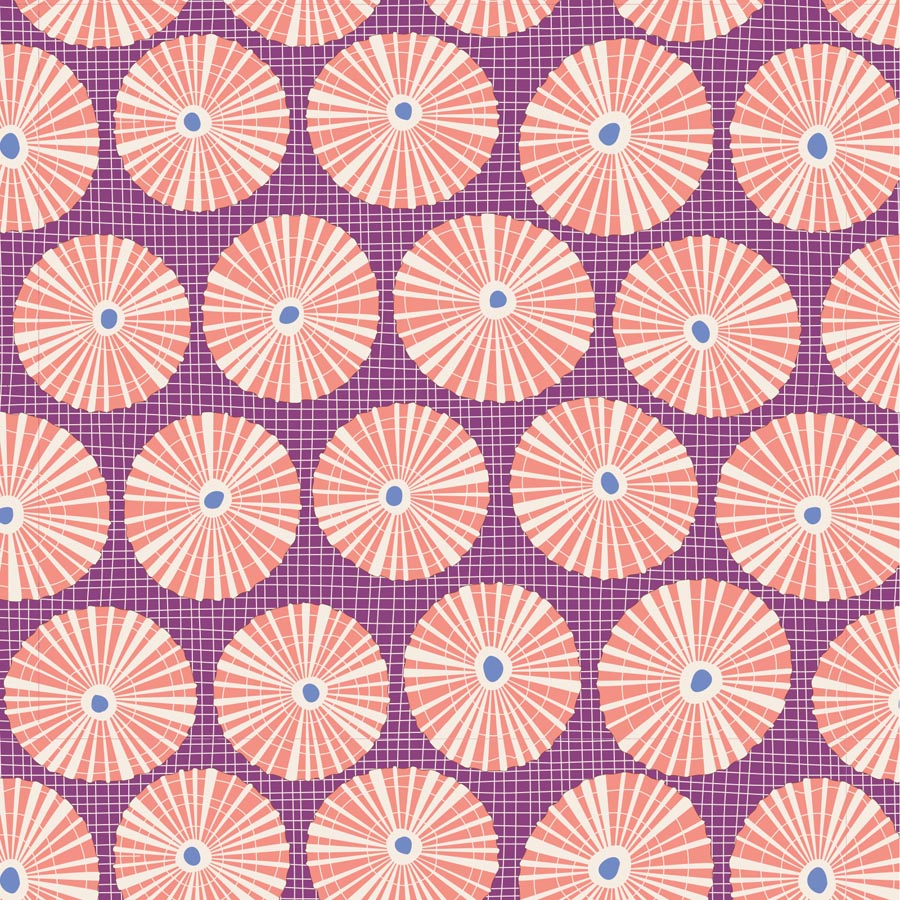 TILDA Stoff COTTON BEACH, Limpet Shell Lilac