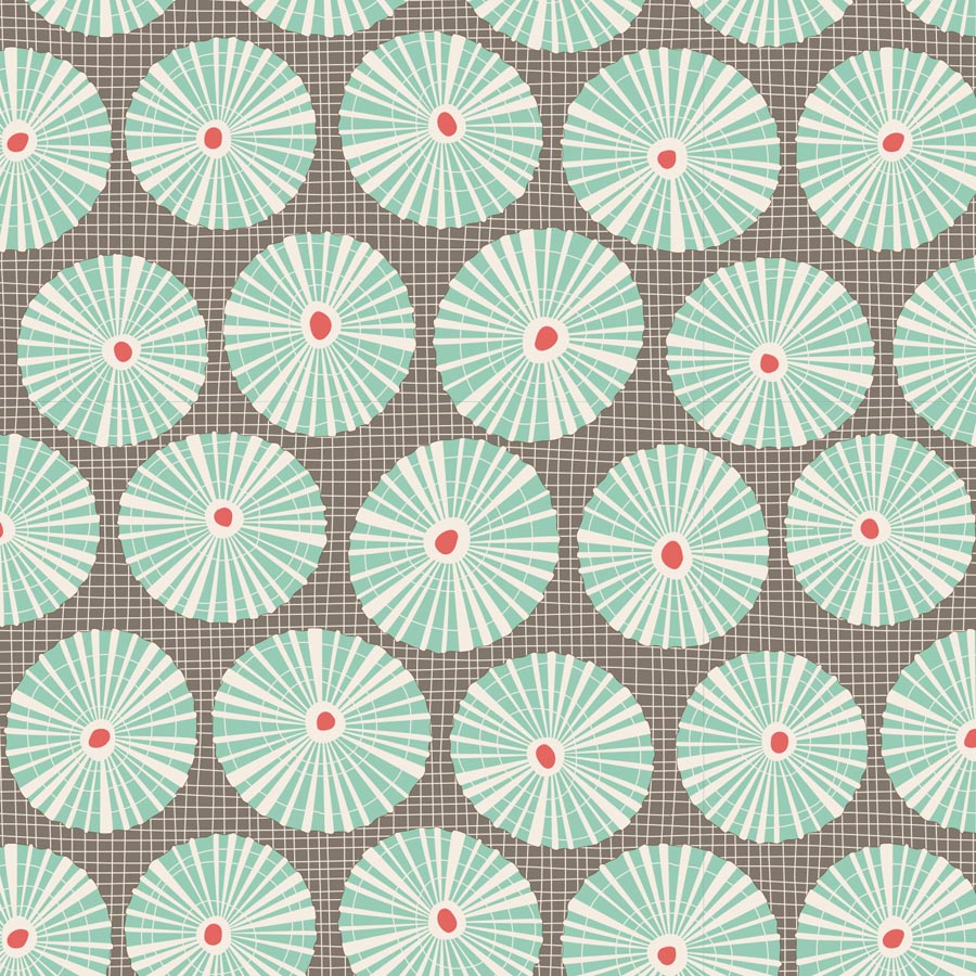 TILDA Stoff COTTON BEACH, Limpet Shell Grey