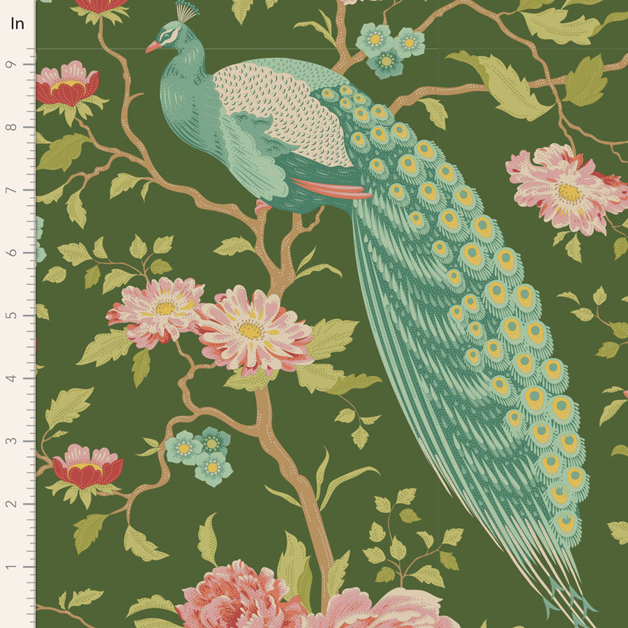 TILDA Stoffe, Stoffpaket CHIC ESCAPE, Fat Quarter Bundle Green Teal
