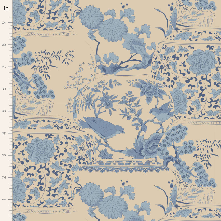 TILDA Stoffe, Stoffpaket CHIC ESCAPE, Fat Quarter Bundle Blue Sand