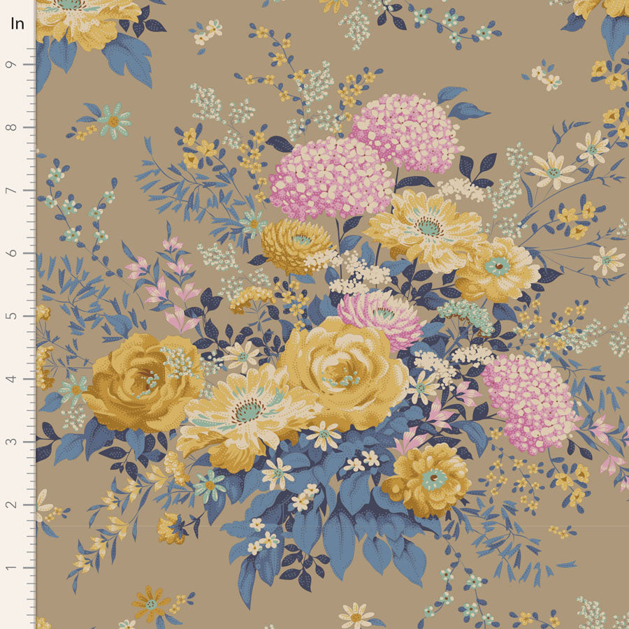 TILDA Stoffe, Stoffpaket CHIC ESCAPE, Fat Quarter Bundle Blue Sand