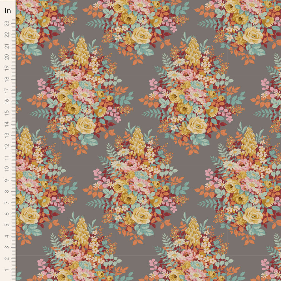 TILDA Stoff CHIC ESCAPE, Whimseyflower Grey
