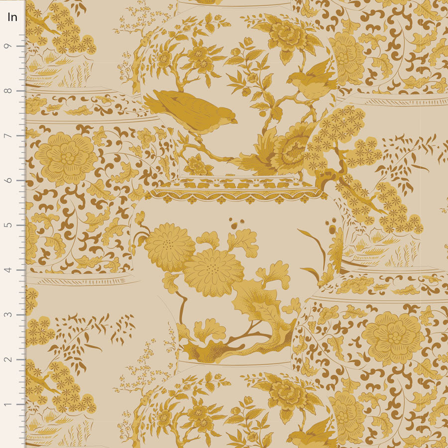 TILDA Stoffe, Stoffpaket CHIC ESCAPE, Fat Quarter Bundle Grey Mustard