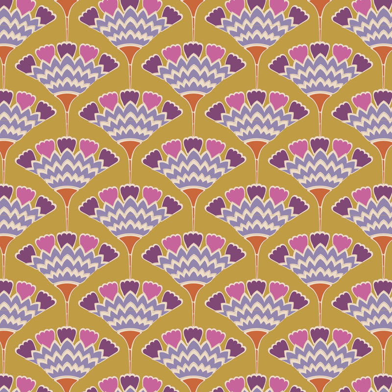 TILDA Stoff PIE IN THE SKY, Tasselflower Mustard