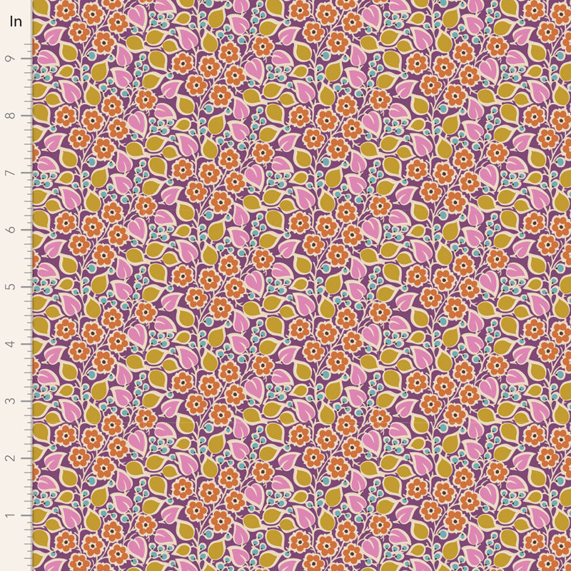 TILDA Stoff PIE IN THE SKY, Topsy Turvy Plum
