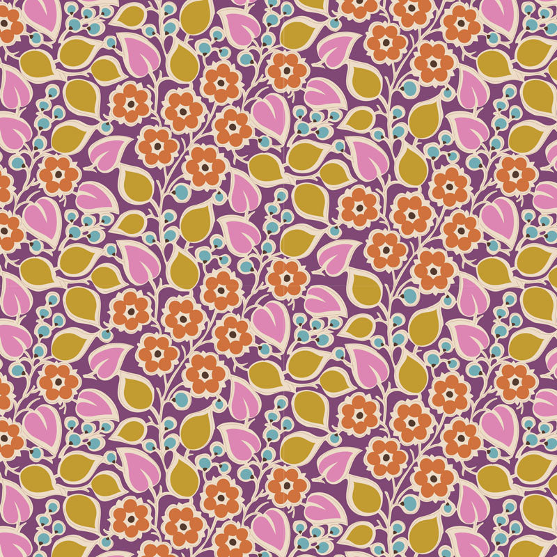TILDA Stoff PIE IN THE SKY, Topsy Turvy Plum