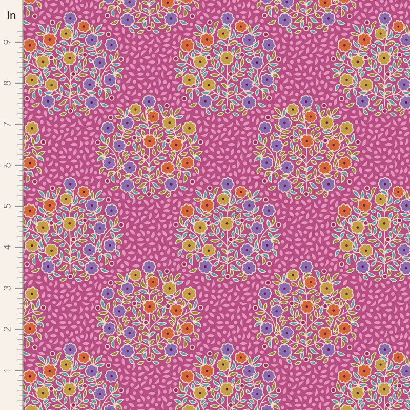 TILDA Stoff PIE IN THE SKY, Confetti Cerise