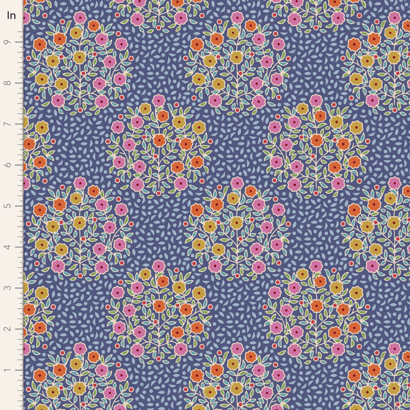 TILDA Stoff PIE IN THE SKY, Confetti Blue