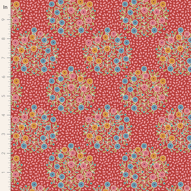 TILDA Stoff PIE IN THE SKY, Confetti Red