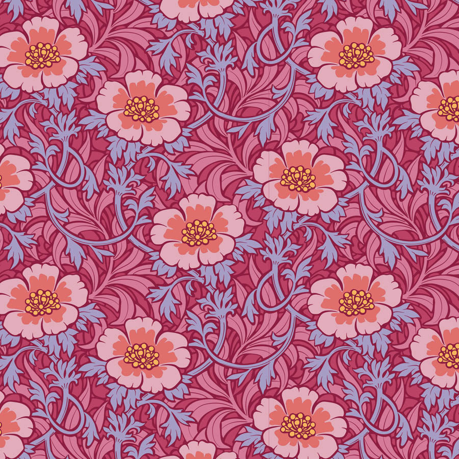 TILDA Stoffe, Stoffpaket HIBERNATION, Fat Quarter Bundle Hibiscus