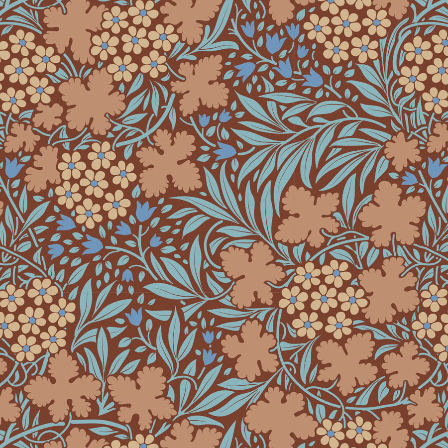 TILDA Stoff HIBERNATION, Autumnbloom Hazel