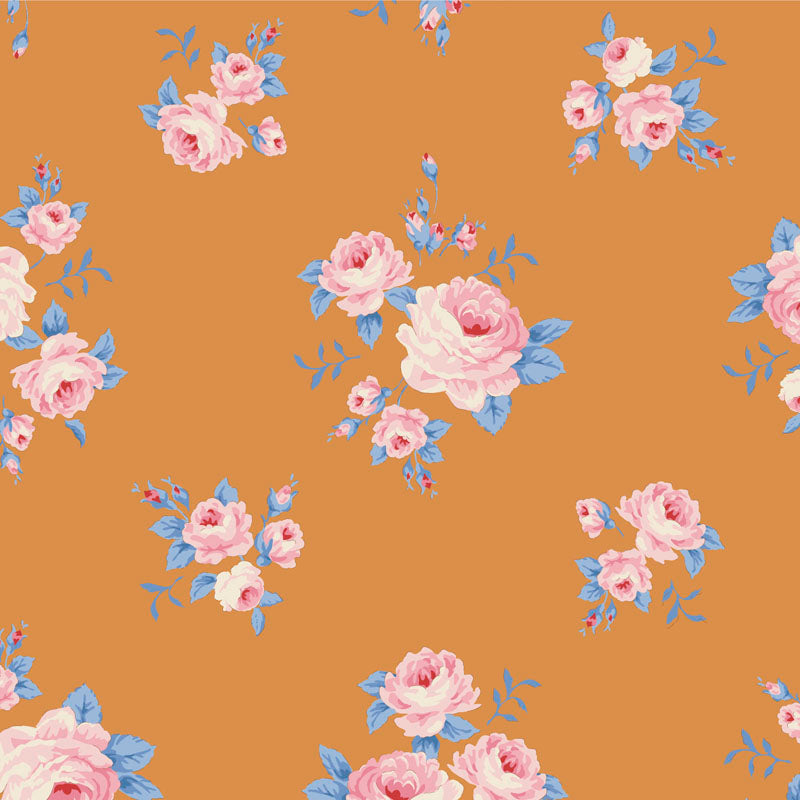 TILDA Stoffe, Stoffpaket SUNDAY BRUNCH, Fat Quarter Bundle Pink Ginger