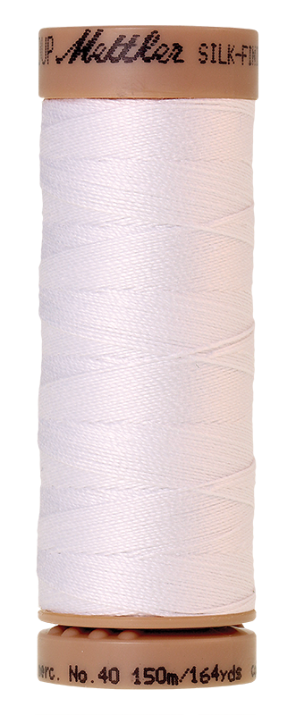 Mettler Silk Finish Cotton 40 Quiltgarn 150 m White