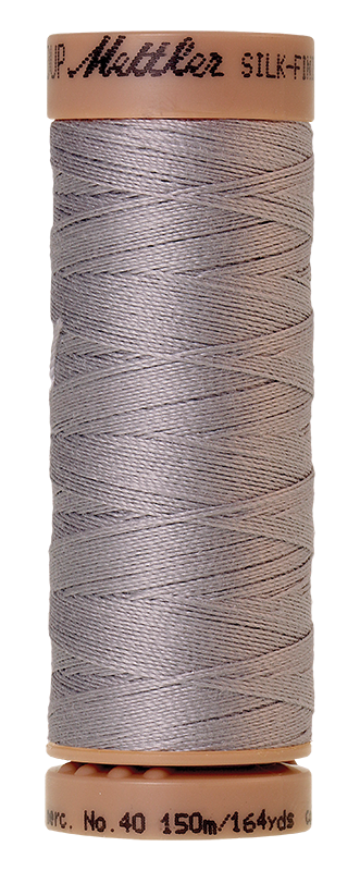 Mettler Silk Finish Cotton 40 Quiltgarn 150 m Ash