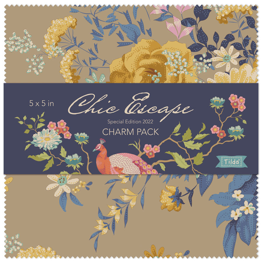TILDA Stoffe, Stoffpaket CHIC ESCAPE, Charm Pack