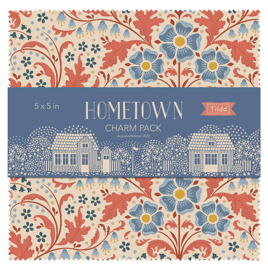 TILDA Stoffe, Stoffpaket HOMETOWN, Charm Pack