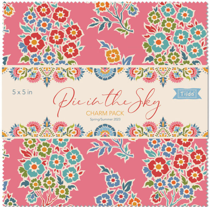 TILDA Stoffe, Stoffpaket PIE IN THE SKY, Charm Pack