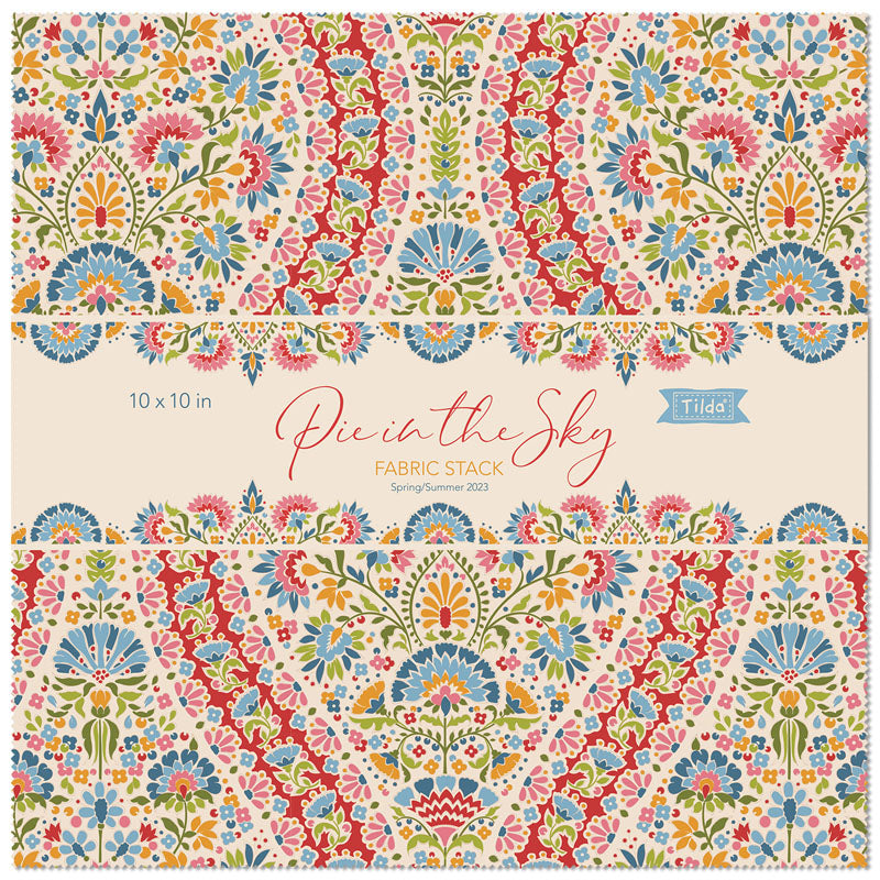 TILDA Stoffe, Stoffpaket PIE IN THE SKY, Layer Cake
