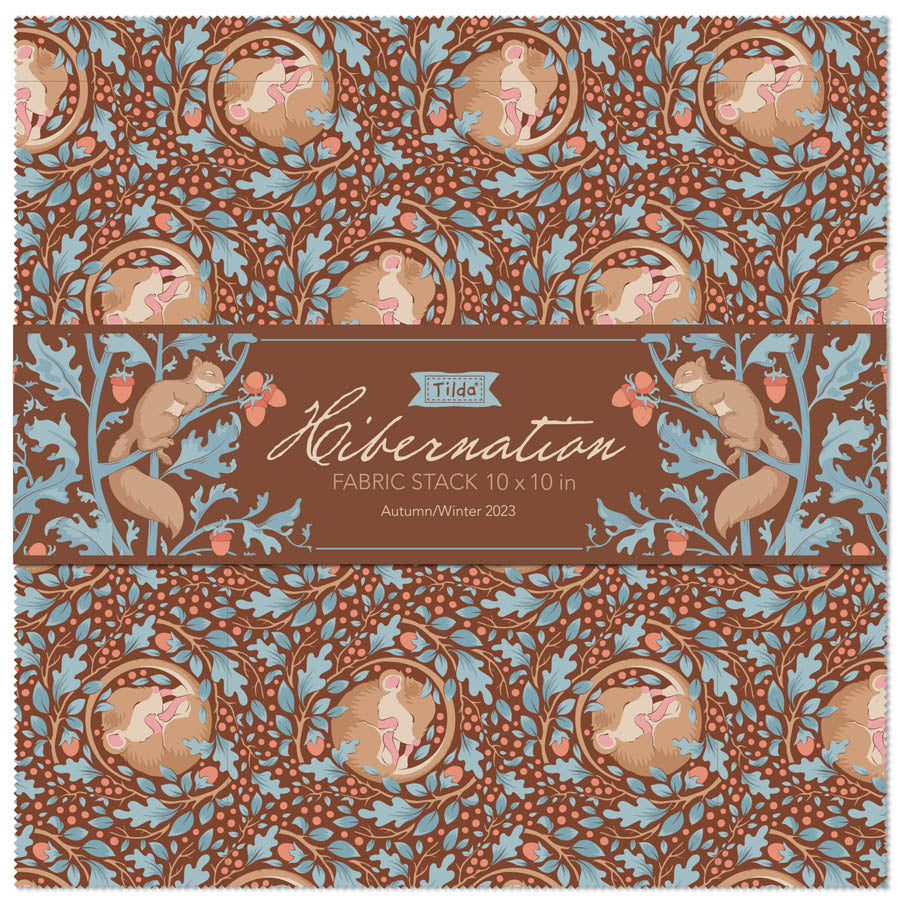 TILDA Stoffe, Stoffpaket HIBERNATION, Layer Cake
