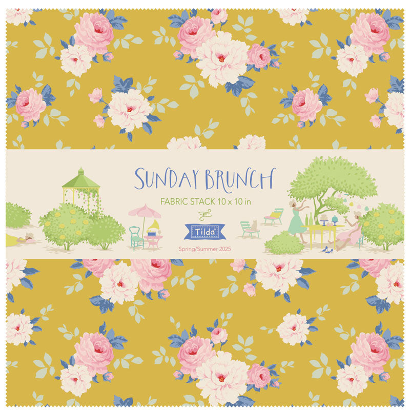 TILDA Stoffe, Stoffpaket SUNDAY BRUNCH, Layer Cake