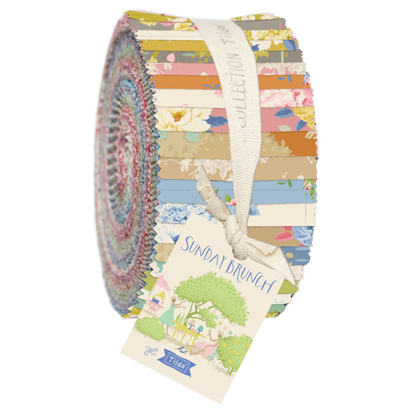 TILDA Stoffe, Stoffpaket SUNDAY BRUNCH, Jelly Roll