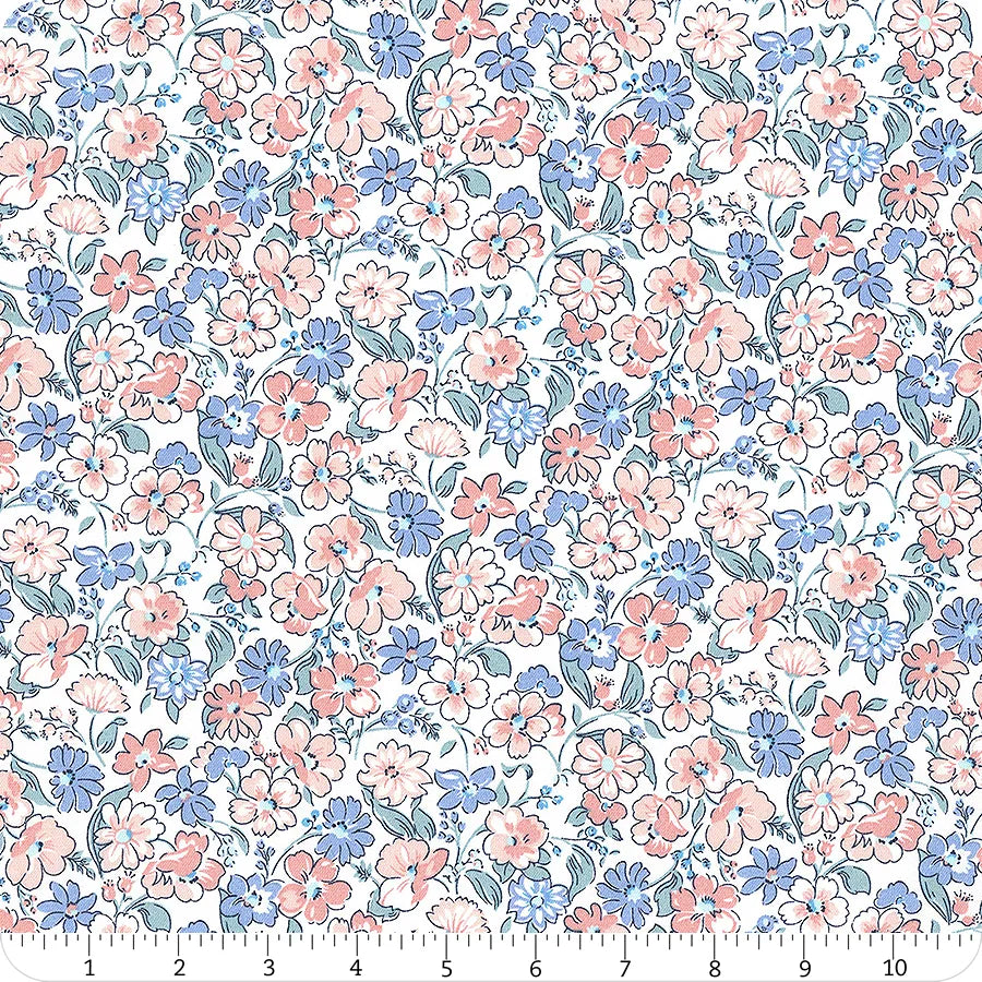 LIBERTY LONDON Stoff HEIRLOOM 3 Floral Joy LASENBY