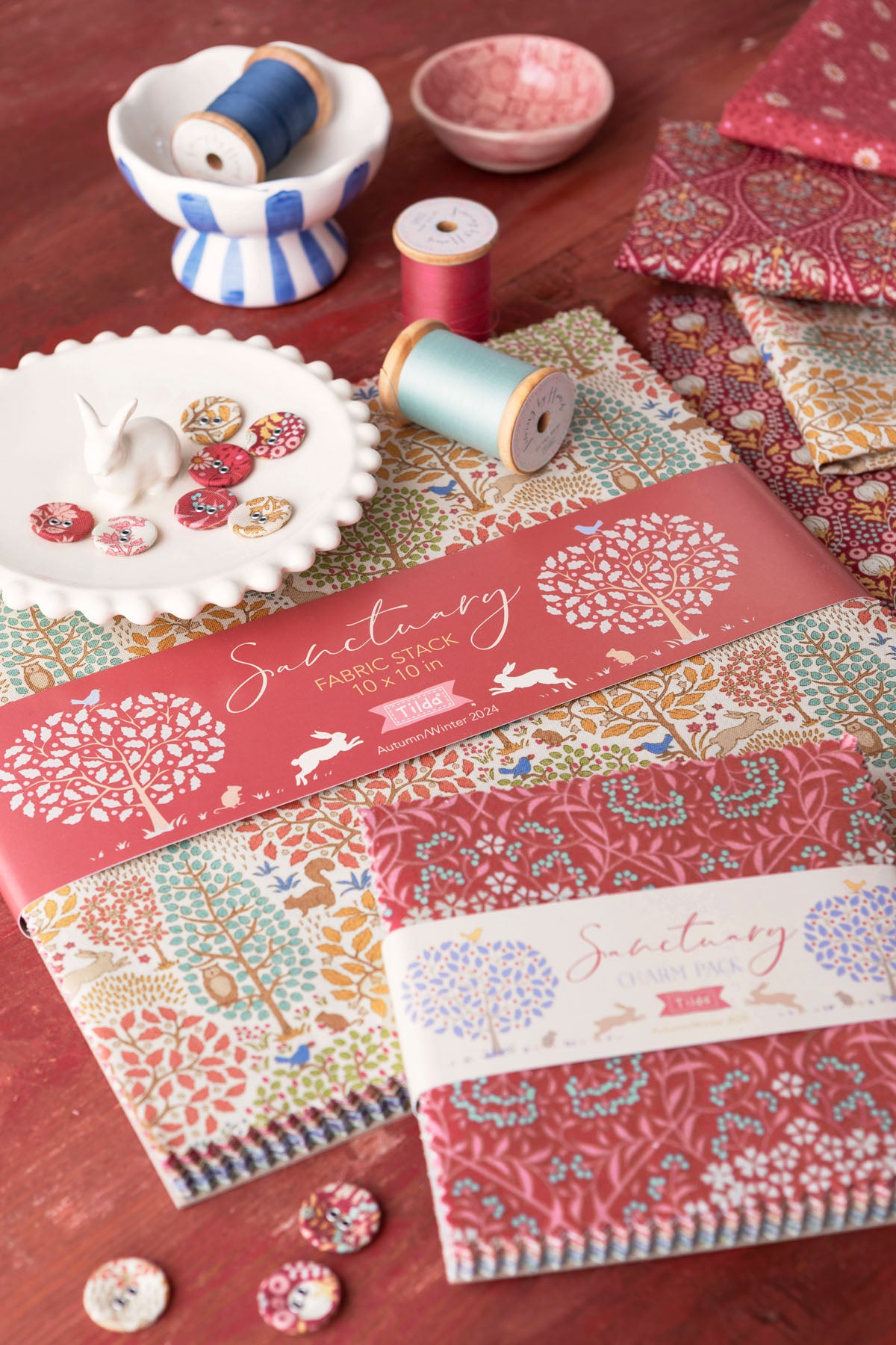 TILDA Stoffe, Stoffpaket SANCTUARY, Charm Pack