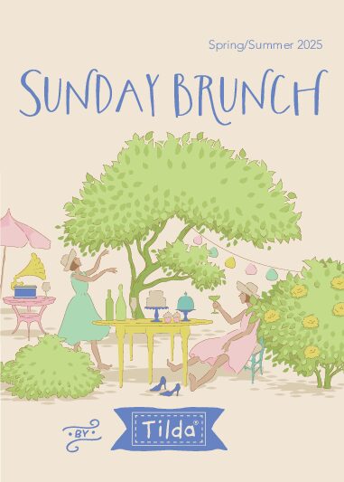 TILDA Stoff SUNDAY BRUNCH, Pernille Teal