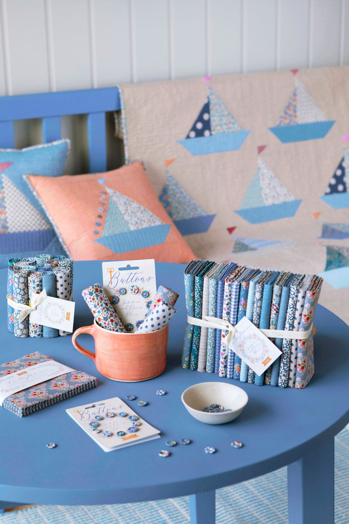 TILDA Stoff CREATING MEMORIES, Lulu Blue
