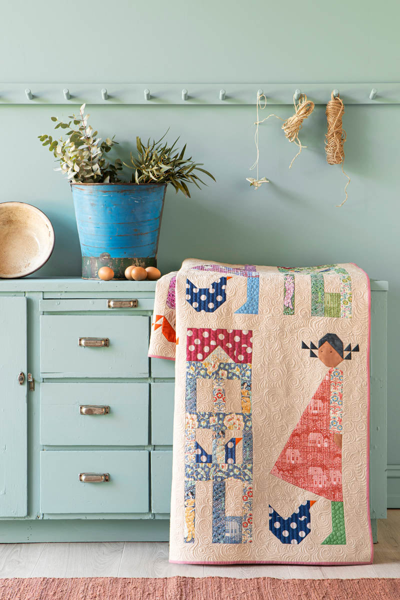 TILDA Stoffe, Stoffpaket HOMETOWN, Fat Quarter Bundle Green Sage