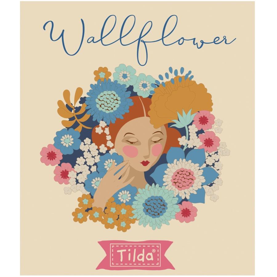 TILDA Stoff WALLFLOWER, Janice Red