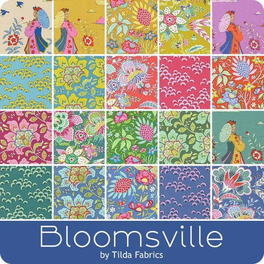 TILDA Stoffe, Stoffpaket BLOOMSVILLE, Charm Pack