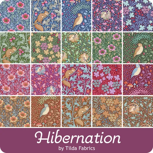 TILDA Stoffe, Stoffpaket HIBERNATION, Charm Pack