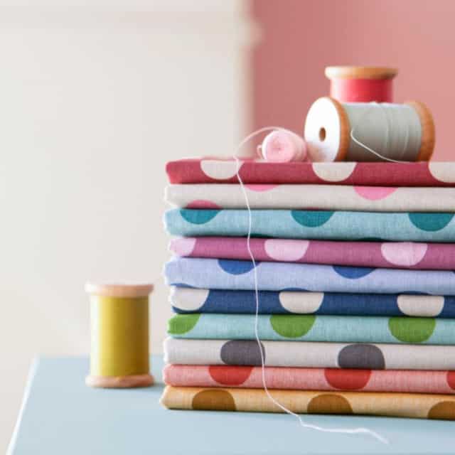 TILDA Stoffe, Stoffpaket CHAMBRAY DOTS, Fat Quarter Bundle