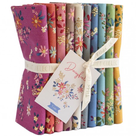 TILDA Stoffe, Stoffpaket CHIC ESCAPE, Fat Quarter Bundle Daisyfield