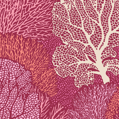 TILDA Stoff COTTON BEACH, Coral Reef Coral