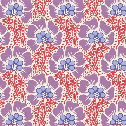 TILDA Stoff COTTON BEACH, Ocean Flower Coral