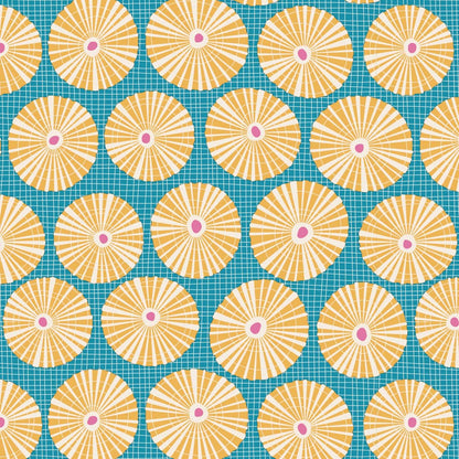 TILDA Stoff COTTON BEACH, Limpet Shell Teal