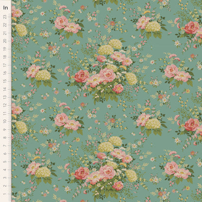 TILDA Stoff CHIC ESCAPE, Wildgarden Teal