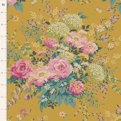 TILDA Stoffe, Stoffpaket CHIC ESCAPE, Fat Quarter Bundle Grey Mustard