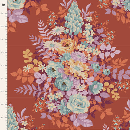 TILDA Stoffe, Stoffpaket CHIC ESCAPE, Fat Quarter Bundle Grape Pink Rust