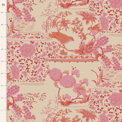 TILDA Stoffe, Stoffpaket CHIC ESCAPE, Fat Quarter Bundle Grape Pink Rust