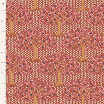 TILDA Stoff HOMETOWN, Applegarden Rust