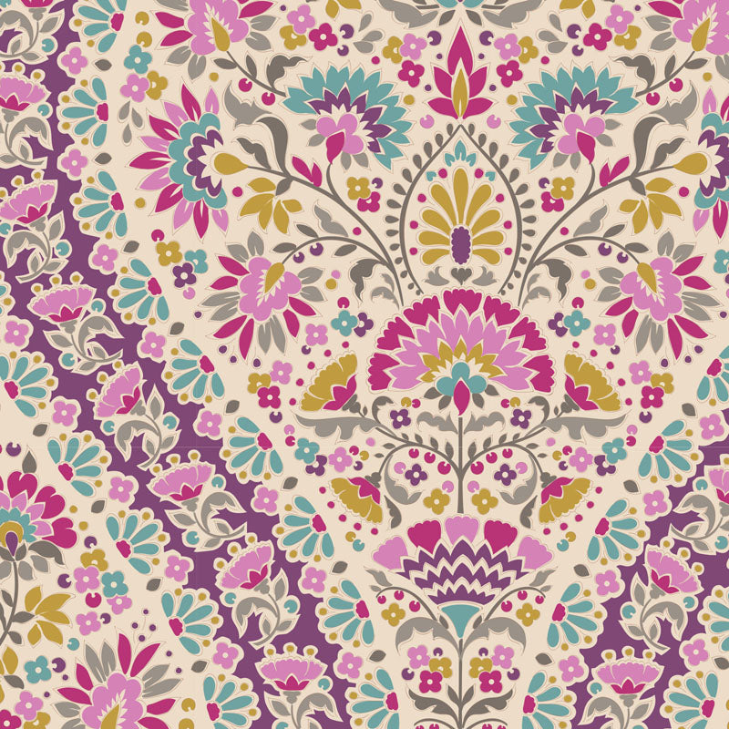 TILDA Stoffe, Stoffpaket PIE IN THE SKY, Fat Quarter Bundle Cerise Mustard