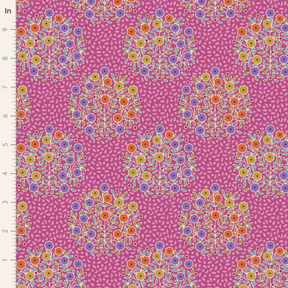 TILDA Stoff PIE IN THE SKY, Confetti Cerise