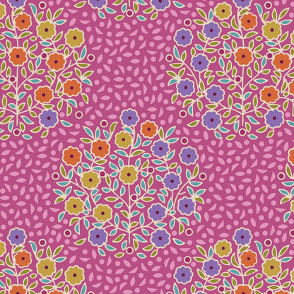 TILDA Stoffe, Stoffpaket PIE IN THE SKY, Fat Quarter Bundle Cerise Mustard
