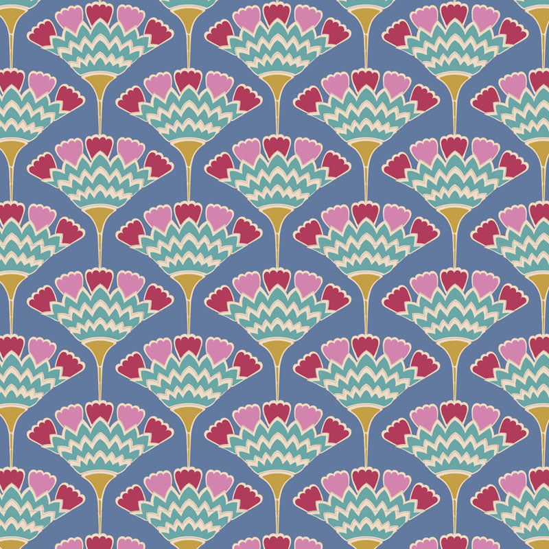 TILDA Stoff PIE IN THE SKY, Tasselflower Blue