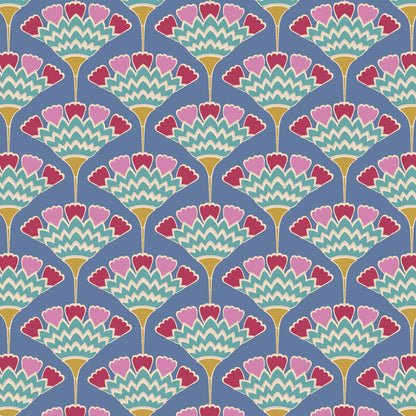 TILDA Stoff PIE IN THE SKY, Tasselflower Blue