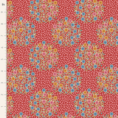 TILDA Stoff PIE IN THE SKY, Confetti Red